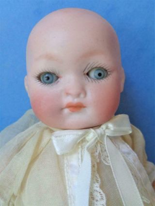 Antique 1900s German Bisque Character Baby 9 " Doll 8/0 Armand Marseille ? Am