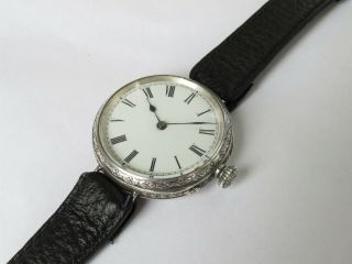 Antique Silver Gents Trench / Wrist Watch,  Needs Attention