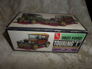Vintage Amt 1927 Ford Touring " T " 1/25 Scale Model Kit