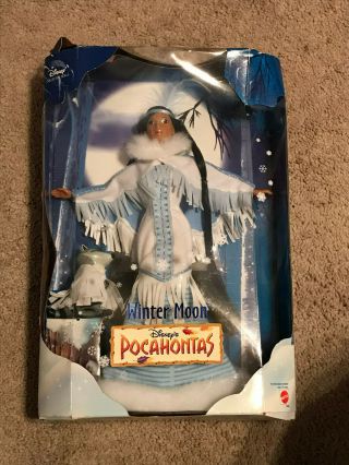 Disney Pocahontas Collector Doll Winter Moon Pocahontas With Meeko Mattel