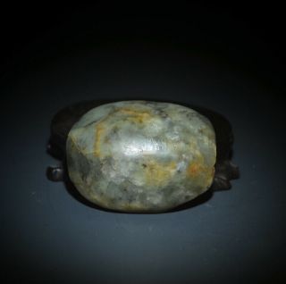 Unusual Chinese Ancient Hongshan Culture Jade Carved Turtle Shell Shaped Pendant