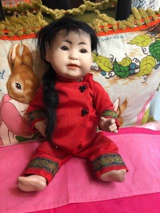 German Bisque Head Baby Doll Jd Kestner 243 Oriental 13”
