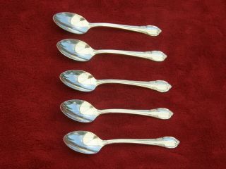 Set Of 5 Rogers Bros Is 1847 Remembrance Silverplate Demitasse Spoons 4 1/2 "