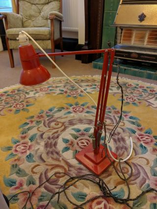 Vintage Herbert Terry Square Stepped Base Anglepoise Lamp. 6