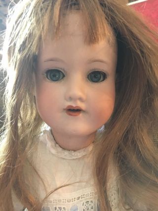 22” very Sweet Antique German Bisque Head Doll A M 390 Germany 2
