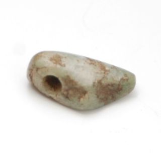 Pre - Columbian_mesoamerican_olmec_green Jade_carved Snake_bead Pendant