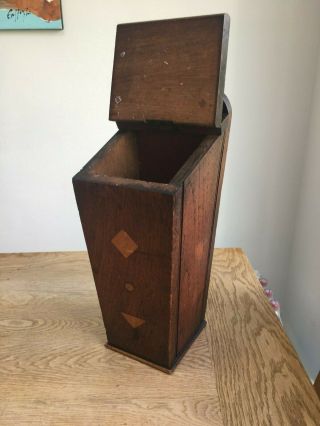 Antique wooden candle box - Arts and Crafts style 2