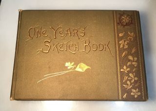 1886 Antique Book One Year 
