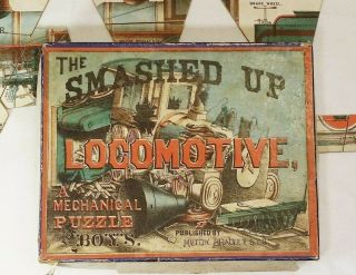 Antique The Smashed Up Locomotive - Mechanical Puzzle Early Edition