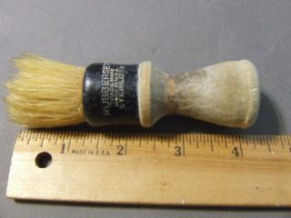 Antique Vintage Shaving Mug Brush Wood Handled Rubberset