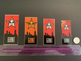 Vintage Skyline Sticker Set Obey Shepard Fairey Andre The Giant Poster Print