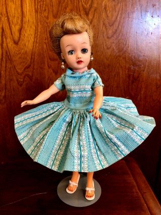 Vintage 1959 Ideal Doll 10 1/2 " Little Miss Revlon Torso Dress 9105