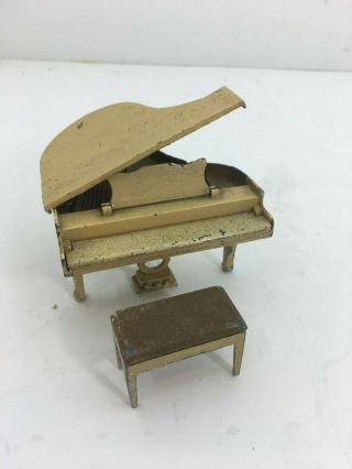 Vintage Tootsie Toy Piano Miniature Dollhouse Furniture