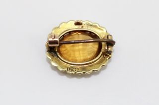 A Pretty Antique Victorian 15ct 625 Yellow Gold Citrine & Pearl Brooch 13820 3