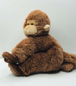 Vintage GUND Peanut The Monkey Plush Stuffed Animal Toy 1985 Brown 15 