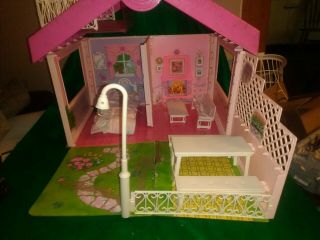 Barbie Fold N Fun Doll House Carry Case Mattel 1992 Vintage