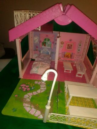 Barbie Fold N Fun Doll House Carry Case Mattel 1992 Vintage 3