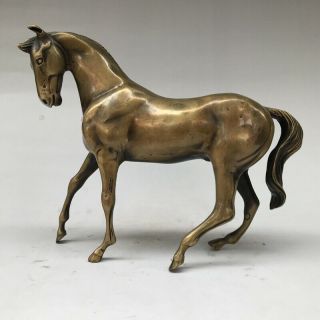 An Ancient Bronze Statue In China,  Carved By Hand,  Is A Fine Statue Of A Horseg16