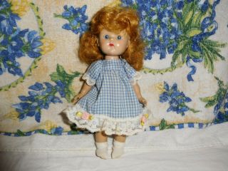 Vintage Vogue Ginny Painted Lash Walker Girl Doll Plastic 1954