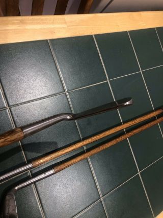 Antique Hickory Golf Clubs A Matched Small Set Of Playable Rustless Irons Lovely 8