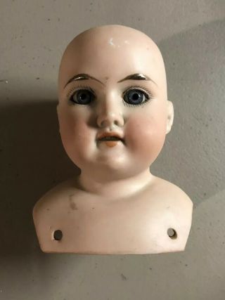 Vintage Bisque Doll Head With Teeth,  Made In Germany
