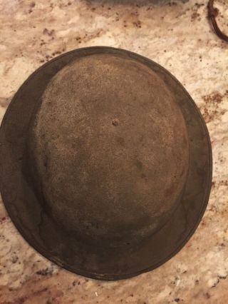 Antique Wwi American M1917 Brodie Helmet