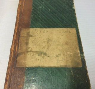 Antique Handwritten Ledger Personal Diary Book of Silas Brewster 1869 - 77 Farmer 2