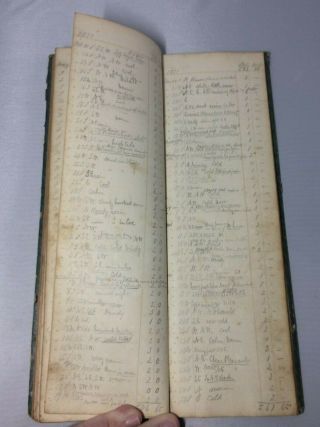 Antique Handwritten Ledger Personal Diary Book of Silas Brewster 1869 - 77 Farmer 3
