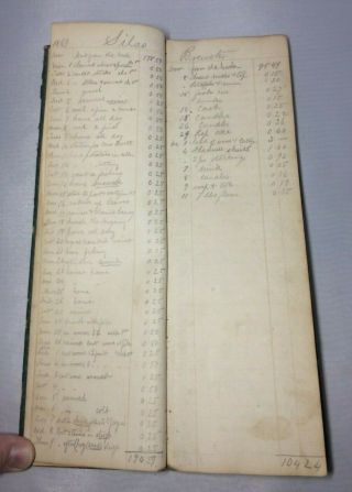 Antique Handwritten Ledger Personal Diary Book of Silas Brewster 1869 - 77 Farmer 6