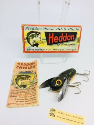 Vintage Heddon Crazy Crawler 2100 Bullfrog Fishing Lure