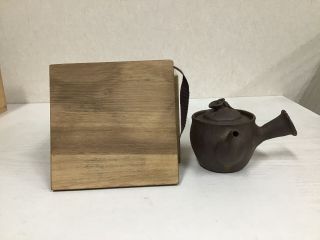 Y0079 Japanese Kyusu Banko - Ware Signed Teapot Tea Ceremony Japan Antique