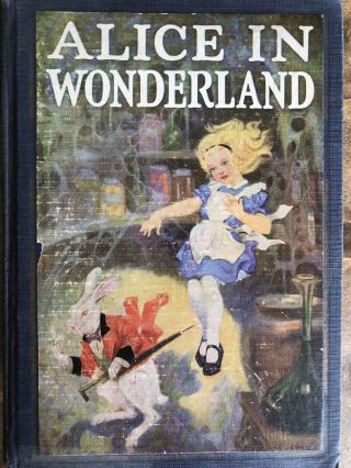 Two Antique 1920’s Alice In Wonderland/ Through The Looking Glass Books