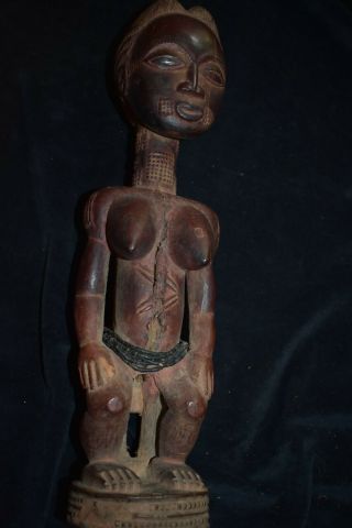 Orig $299 Baule Figure,  Beads Early 1900s 14 " Prov