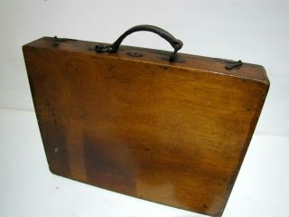 Antique Winsor & Newton Travelling Art Paint Box Easel Portable Field Set Case