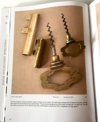 Rare Carl Aubock ' Key ' Brass Corkscrew/Bottle Opener? Austria c.  1932 2