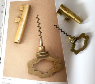 Rare Carl Aubock ' Key ' Brass Corkscrew/Bottle Opener? Austria c.  1932 4