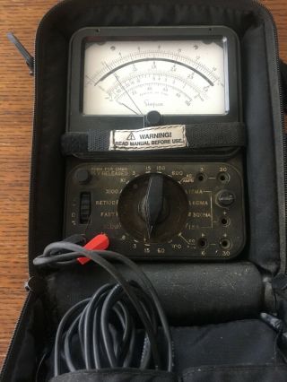 Simpson Electric Volt Ohm Millammeter Model Ts 111 With Black Case