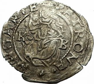 1563 Hungary Authentic Antique Hungarian Silver Coin Ferdinand I Madonna I77121