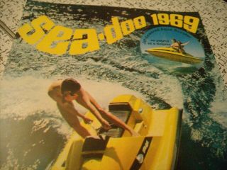 1969 Vintage Sea Doo Snowmobile Brochure Ski Doo Boat Outboard