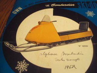 1963 Vintage Bombardier Ski Doo Snowmobile Brochure