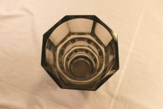 Antique Moser Glass Czech Bohemian Faceted Smoky Gray Crystal Vase Josef Hoffman 5