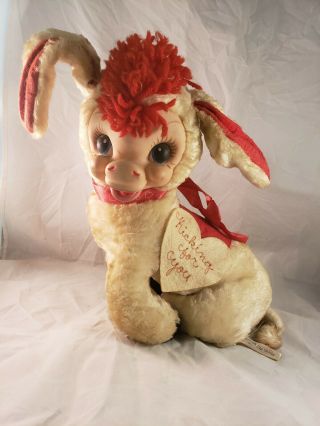 Vintage Rushton Co Star Creation Rubber Face Stuffed Animal Donkey Horse