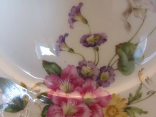 Antique 1800’s Royal Copenhagen Danmark Porcelain Flor Cabinet Plate Gilded 6