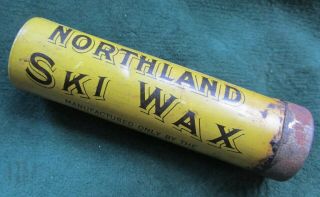 Early Vintage Northland Ski Wax Tube