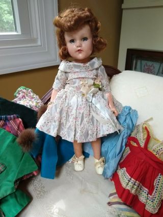 Vintage Composition Effanbee Doll Anne Shirley Little Lady W Clothing 15 "