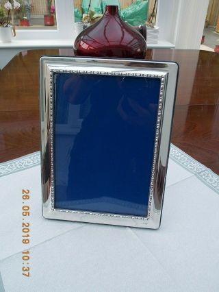 Delightful Carrs Large Vintage Silver Plated Photo Frame - R.  Carr Sheffield