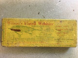 Vintage Hasting ' s Wilson ' s Fluted Wobbler Lure 8