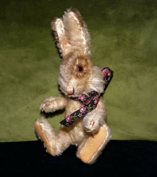 Vintage STEIFF NIKI BUNNY RABBIT 5 way jointed mohair Highly Collectible 2