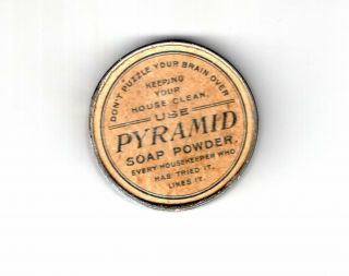 Antique Dexterity Puzzle Advertising Diamond C Soap Pyramid Soap Powder