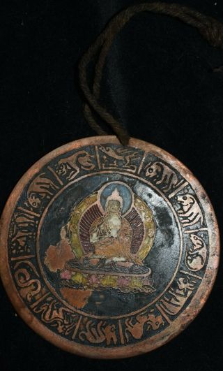 Orig $499 Nepal/tibet Shaman Bronze Pendant Early 1900s 4in Prov